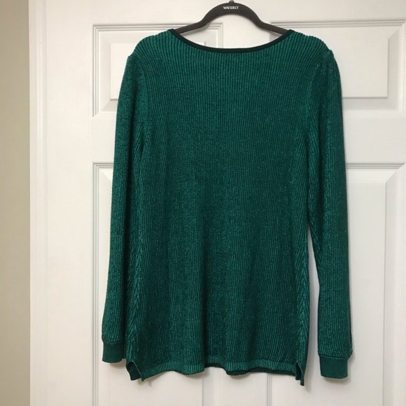 NWOT H by Halston Textured Fabric sweater - Picture 4 of 6